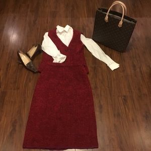 Vintage CHANEL Couture Vest/Skirt Suit